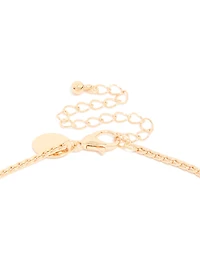 Gold Cubic Zirconia Pendant Necklace