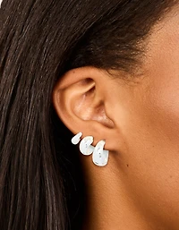 Silver Simple Open Hoop Earrings 3-Pack