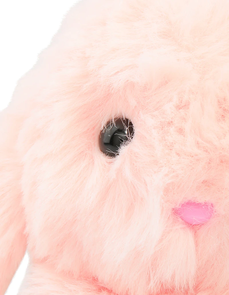 Petit porte-clés en tissu rose