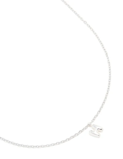 Collier mini bulles en acier inoxydable imperméable en forme de lettre H