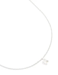 Collier mini bulles en acier inoxydable imperméable en forme de lettre H