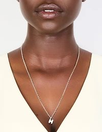 Collier mini bulles en acier inoxydable imperméable en forme de lettre H