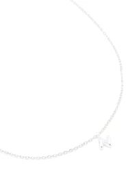 Collier mini Bulle Lettre N en acier inoxydable imperméable