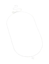 Collier mini Bulle Lettre N en acier inoxydable imperméable