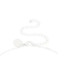 Collier mini Bulle Lettre N en acier inoxydable imperméable