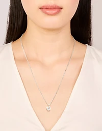 Collier mini bulles en acier inoxydable imperméable en forme de lettre U