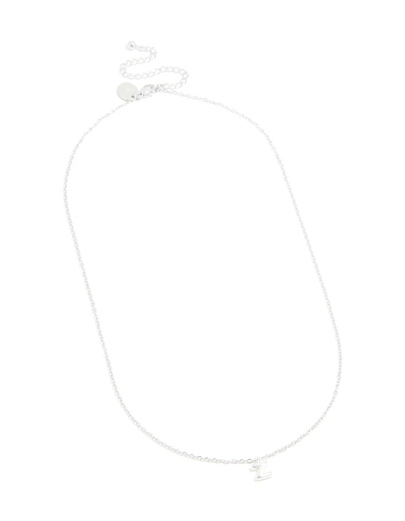 Collier mini bulle en acier inoxydable imperméable avec la lettre Z