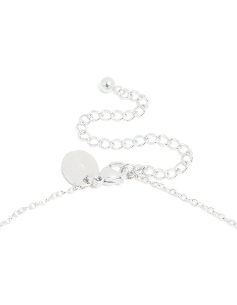 Collier mini bulle en acier inoxydable imperméable avec la lettre Z