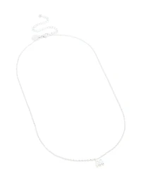 Waterproof Stainless Steel Mini Bubble Letter M Necklace