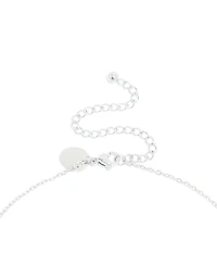 Waterproof Stainless Steel Mini Bubble Letter M Necklace