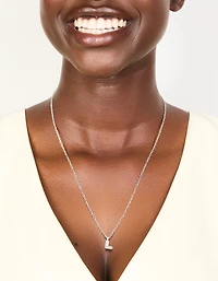 Collier mini bulles en acier inoxydable imperméable en forme de lettre L