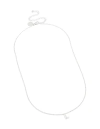 Collier mini bulles en acier inoxydable imperméable en forme de lettre L