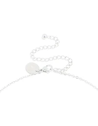 Collier mini bulles en acier inoxydable imperméable en forme de lettre L