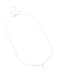 Waterproof Stainless Steel Mini Bubble Letter S Necklace