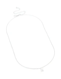 Waterproof Stainless Steel Mini Bubble Letter K Necklace