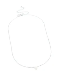Collier mini Bulle en acier inoxydable imperméable avec la lettre T