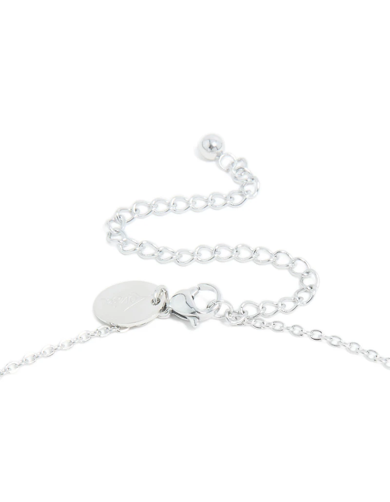 Collier mini Bulle en acier inoxydable imperméable avec la lettre T