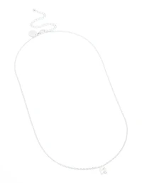 Waterproof Stainless Steel Mini Bubble Letter R Necklace