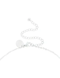 Waterproof Stainless Steel Mini Bubble Letter R Necklace