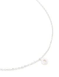 Waterproof Stainless Steel Mini Bubble Letter O Necklace