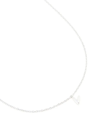 Collier mini bulle en acier inoxydable imperméable en forme de lettre V