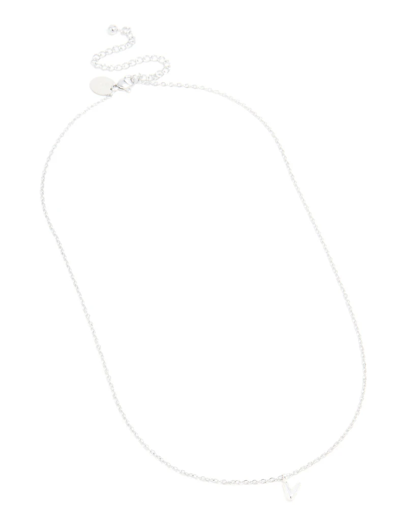 Collier mini bulle en acier inoxydable imperméable en forme de lettre V