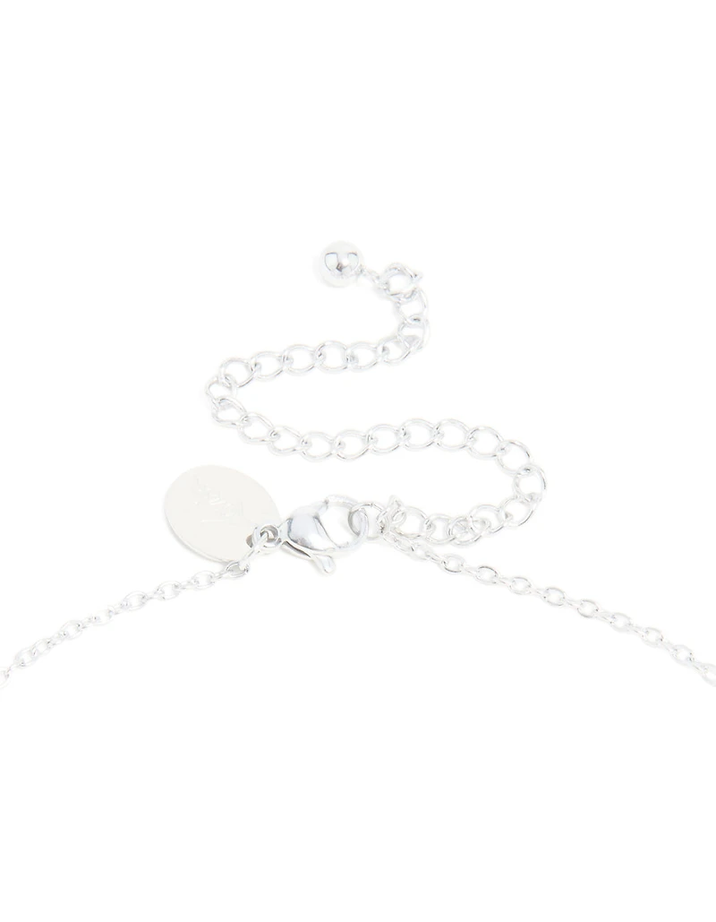 Collier mini bulle en acier inoxydable imperméable en forme de lettre V