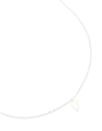 Waterproof Stainless Steel Mini Bubble Letter F Necklace