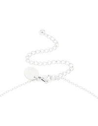 Waterproof Stainless Steel Mini Bubble Letter F Necklace