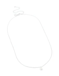 Waterproof Stainless Steel Mini Bubble Letter G Necklace