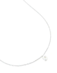 Waterproof Stainless Steel Mini Bubble Letter D Necklace