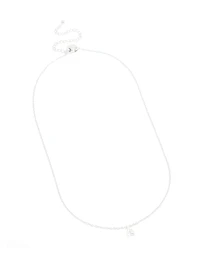 Waterproof Stainless Steel Mini Bubble Letter A Necklace