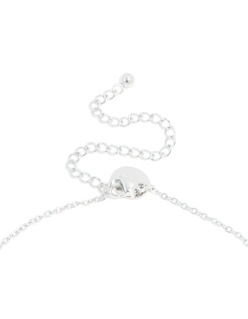 Collier mini bulle en acier inoxydable imperméable Letter A