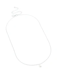 Mini collier imperméable en acier inoxydable en forme de bulle lettre C