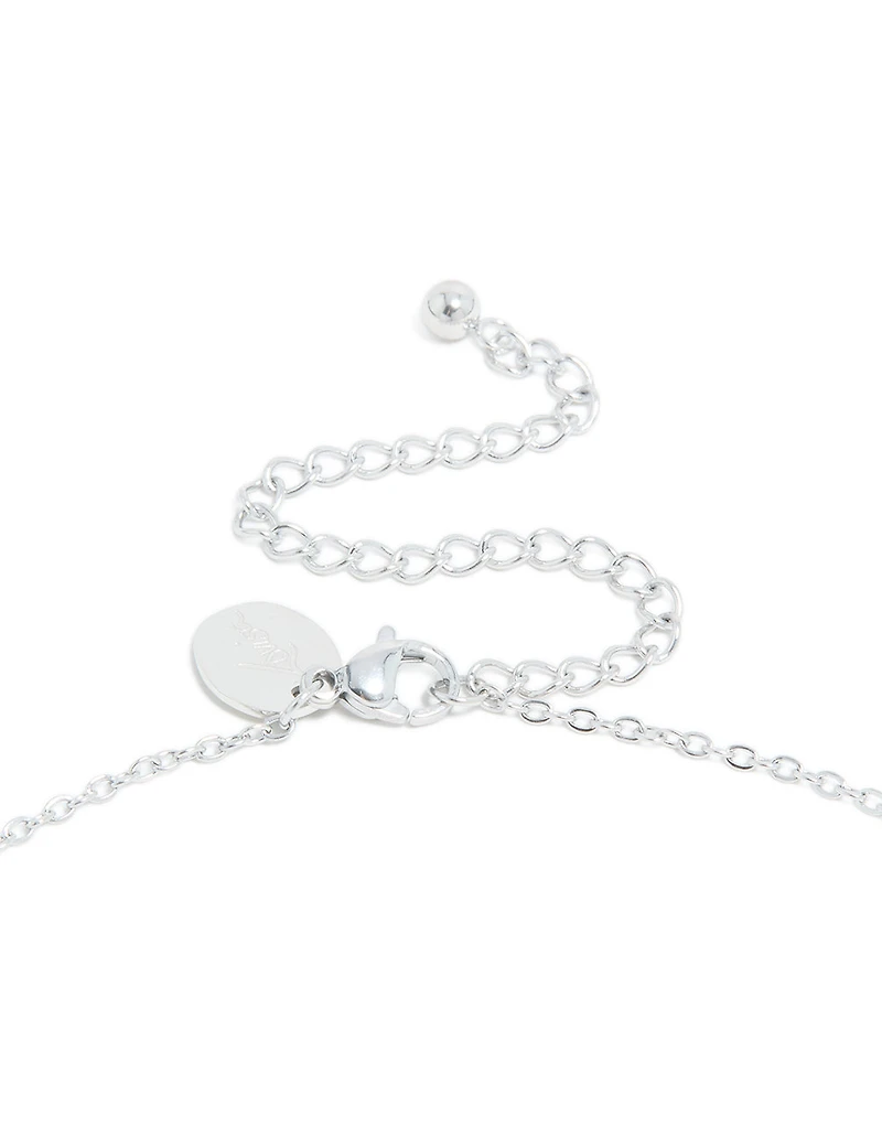 Mini collier imperméable en acier inoxydable en forme de bulle lettre C