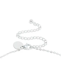 Mini collier imperméable en acier inoxydable en forme de bulle lettre C