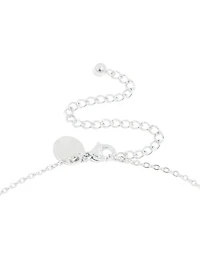 Collier mini bulle en acier inoxydable imperméable en forme de lettre J