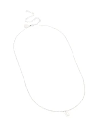 Waterproof Stainless Steel Mini Bubble Letter E Necklace