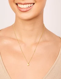 Mini collier en forme de lettre Y en acier inoxydable plaqué or imperméable