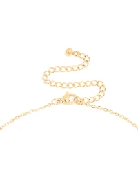 Waterproof Gold Plated Stainless Steel Mini Bubble Letter Y Necklace