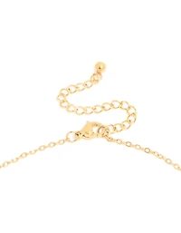 Waterproof Gold Plated Stainless Steel Mini Bubble Letter O Necklace