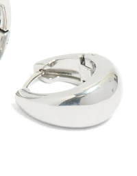 Surgical Steel Bold Oval Hoop Earrings