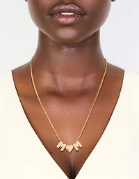 Gold Plated Cubic Zirconia Mum Heart Necklace
