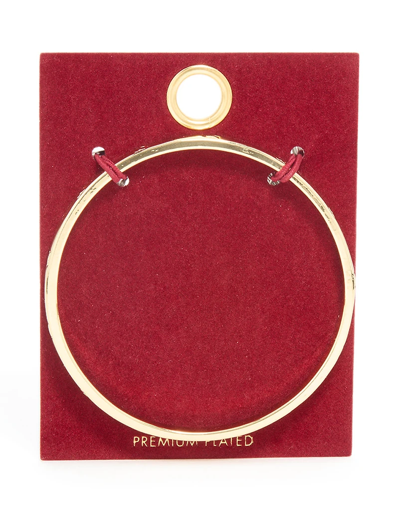 Gold Plated Heart Bangle