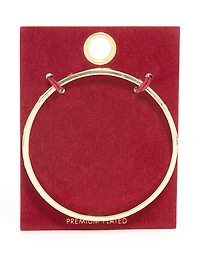 Gold Plated Heart Bangle
