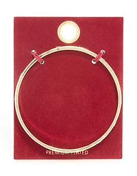 Gold Plated Diamante Flower Bangle