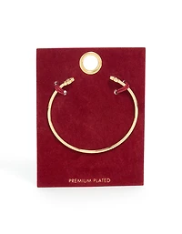 Bracelet de poignet en trèfle en zircone cubique plaqué or
