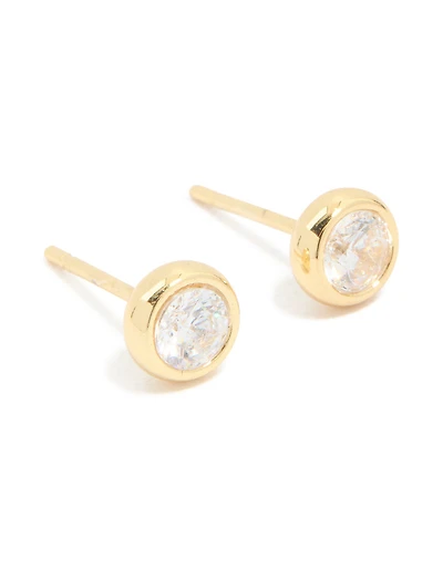 Boucles d’oreilles en zigzag en acier inoxydable en acier inoxydable en cube, sertissées d’avril, étanches