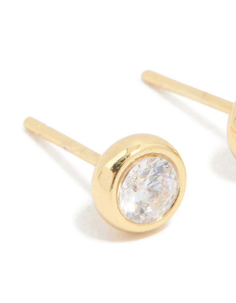 Boucles d’oreilles en zigzag en acier inoxydable en acier inoxydable en cube, sertissées d’avril, étanches