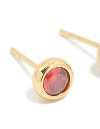 Ensemble de lunettes de pierres de naissance en pierre de naissance en acier inoxydable imperméables en zirconie.